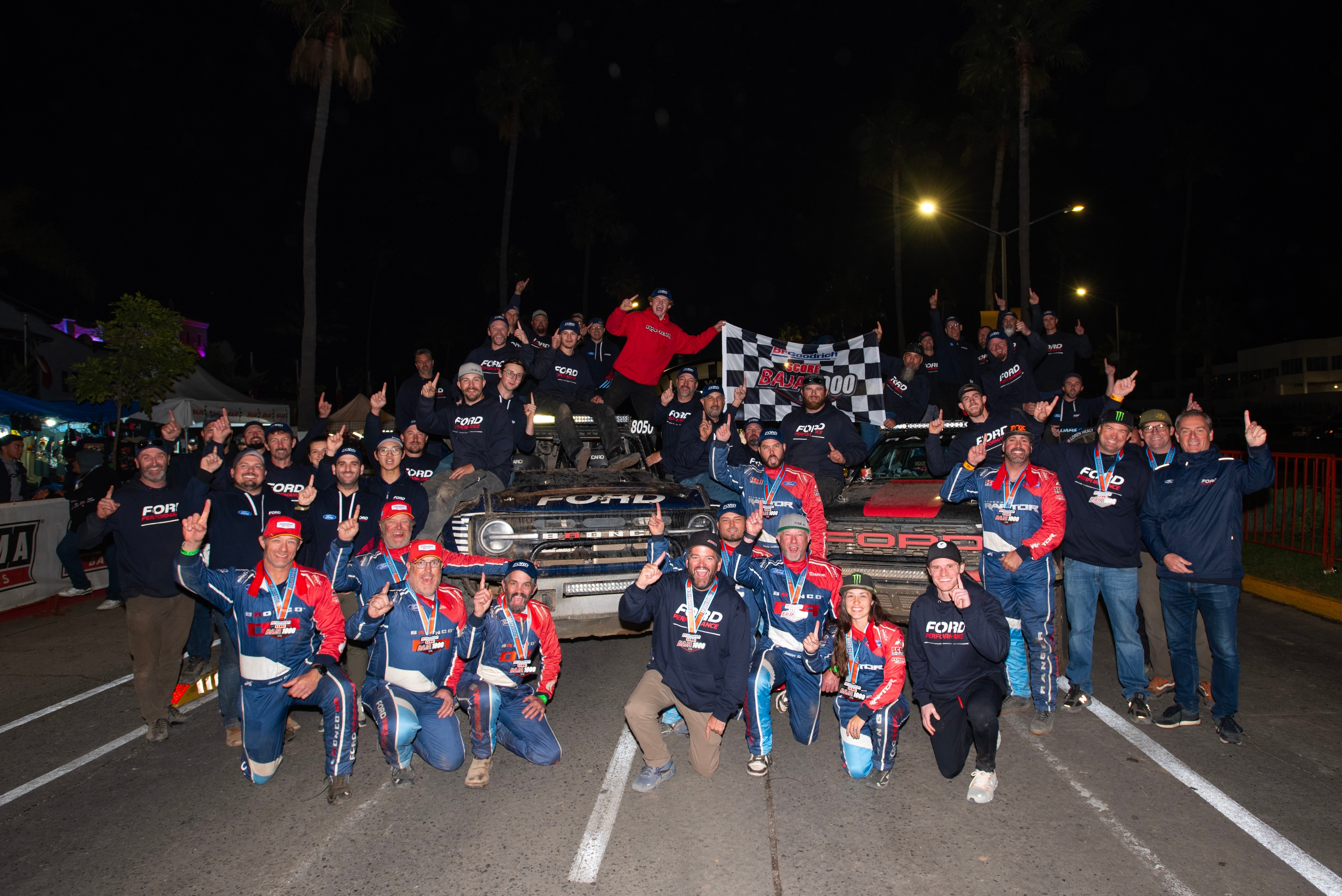 In the heart of Baja California, where the desert becomes the ultimate rival, Ford Performance celebrated an extraordinary achievement: a two-truck victory in the 2024 Baja 1000. License valid for earned editorial, press releases, press kits. All non-broadcast digital and online media Region: Global. This content is solely for editorial use and for providing individual users with information. Any storage in databases, or any distribution to third parties within the scope of commercial use, or for commercial use is permitted with written consent from Ford in Europe GmbH only.
